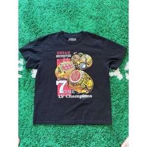 Urban Necessities 7 Time LV Champions 2021 Ring Graphic T-Shirt Black 2XL